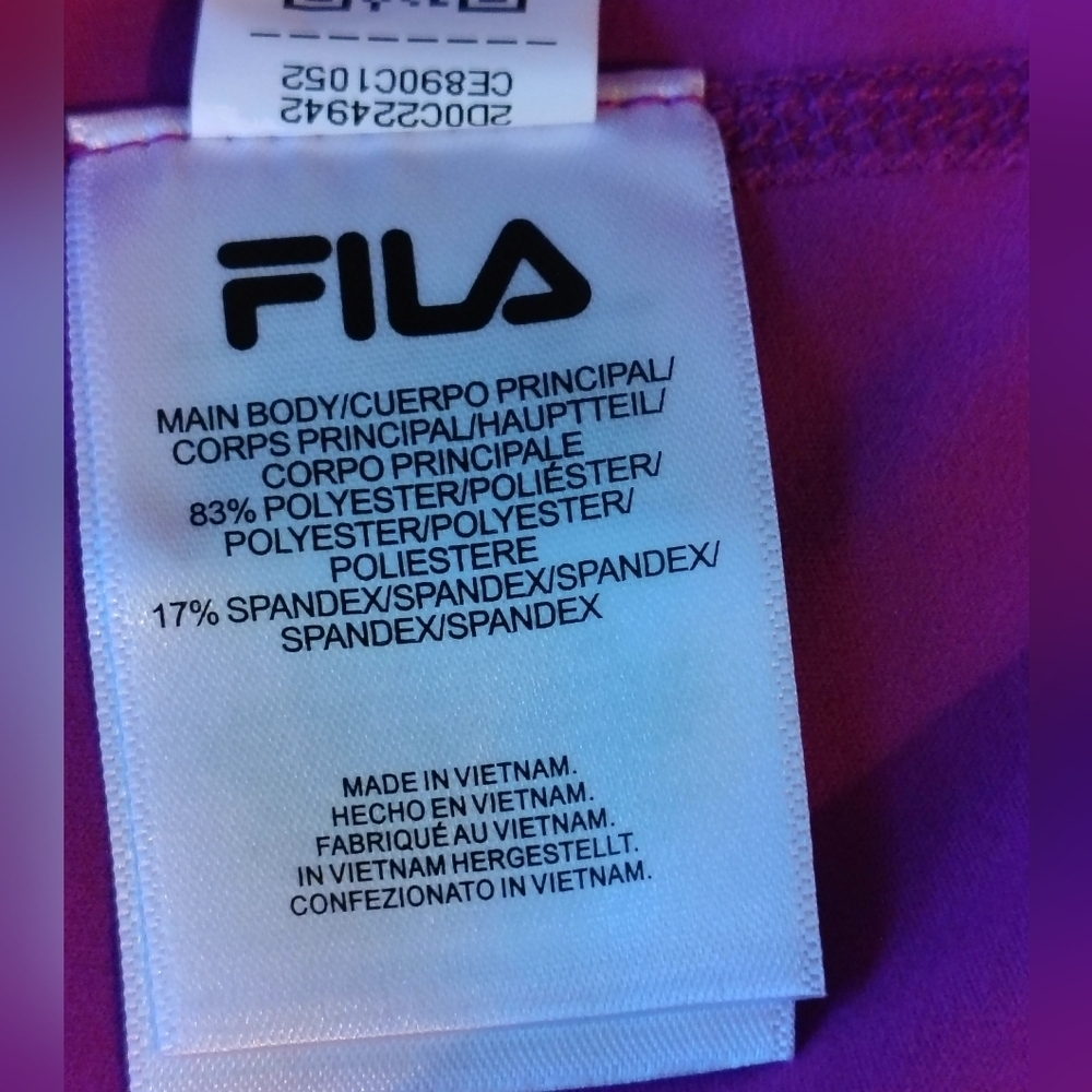 Fila Women's Vibrant Purple Hoodie Size S - Picture 5 of 6